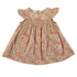 Tocoto Vintage Pink Flowers Print Baby Dress